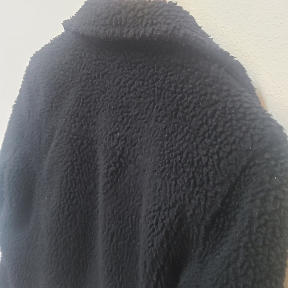 Hollister Women's Teddy Sherpa Trucker Jacket Black Size XS - Picture 3 of 6